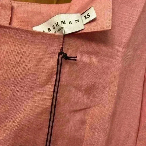 Harshman Bloom Maxi Dress in Soft Pink 100% Linen XS NWT - Picture 5 of 8